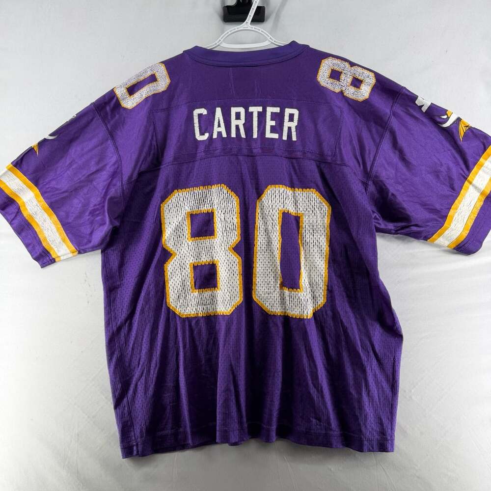 1634 Starter Minnesota Vikings Cris Carter Jersey Size 48/L
